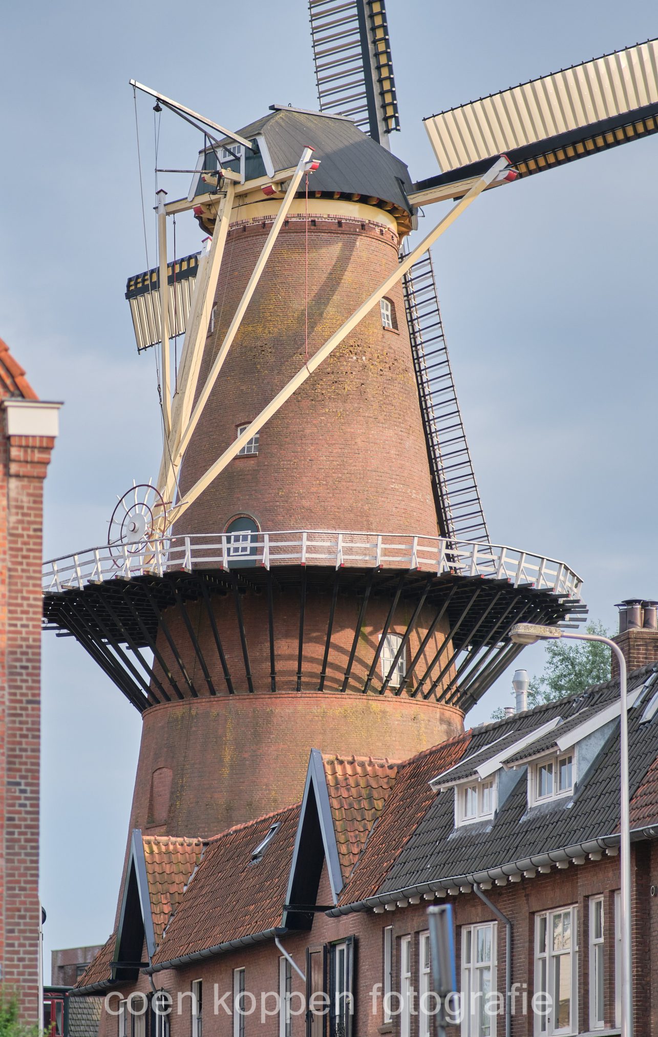 Molen Rijn en Zon in het gouden uurtje - Coen Koppen Fotografie